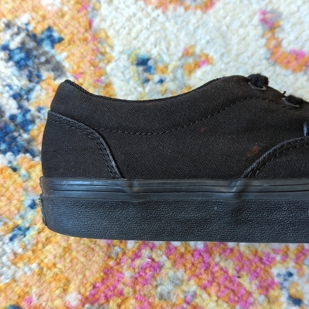 Vans Lo Pro Era Bleach Splattered Grunge Classic Canvas Skate Sneakers Black 6.5 - Picture 9 of 16